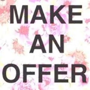 PLEASE MAKE AN OFFER IF YOU LOVE AN ITEM!!